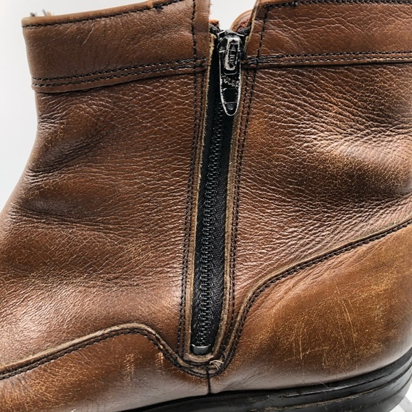 O\'Sullivan Men\'s Boot Shoe Brown Leather Zip 8.5 main image 12
